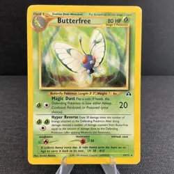 Butterfree 19/75 Neo Discovery Rare Non-Holo Vintage WOTC Pokemon TCG Card - Image 1
