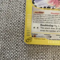 2002 Clefable - 7/165 - Pokemon Expedition Holo Rare Card Vintage MP - Image 2