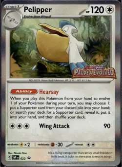 Pelipper - (Prerelease) Holofoil Promo SV: Scarlet & Violet Promo Cards 022 NM - Image 1