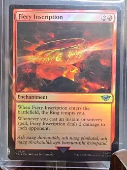 Fiery Inscription Universes Beyond: the Lord of the Rings MTG Foil LP - Image 3