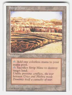 STRIP MINE 189 - Magic: The Gathering - 1995 GELON DMG - Image 1