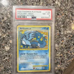 2009 POKEMON PLATINUM SUPREME VICTORS #148 ARTICUNO-HOLO PSA 8 - Image 1