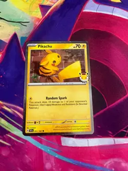 Pikachu 051/162 Temporal Forces Promo Light Play English Pokemon TCG - Image 1