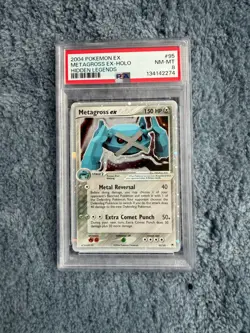Metagross EX 2004 Pokemon Hidden Legends Holo PSA 8 #95 - Image 1