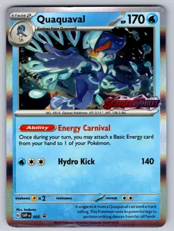 Quaquaval (Prerelease) 005 Holo Promo Scarlet & Violet Promo Pokemon LP - Image 1