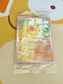 Pokemon TCG - Fennekin MEP 080 - CRI Chaos Rising ETB Black Star Promo Sealed - Image 1