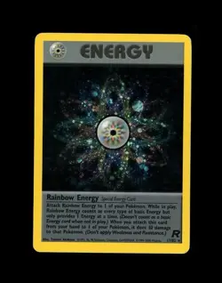 2000 Pokemon TEAM ROCKET RAINBOW ENERGY HOLO 17/82 RARE! MP - Image 1