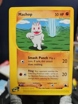 2003 Machop 74/144 Skyridge E-Reader Pokemon Regular Card - Image 1
