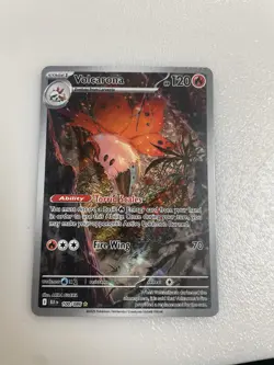 Volcorona CRIMPED ERROR Black Bolt 100/086 Pokemon Card TCG - Image 2