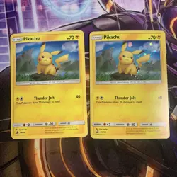 Pikachu x2 - SM183 Holo Promo Sun & Moon Promo Pokemon NM - Image 1