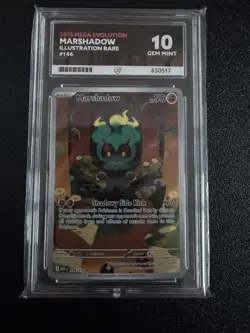 Pokemon TCG Marshadow 146/132 ME01 Rare Mega Evolutions Ace 10 - Image 1