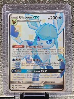 Pokemon TCG Glaceon GX SV55/SV94 Hidden Fates Shiny Vault Shiny Holo NM/Mint - Image 1