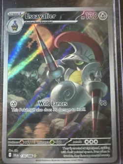 Escavalier 138/086 Illustration, Black Bolt, Full Art Holo, Pokemon TCG, NM - Image 1