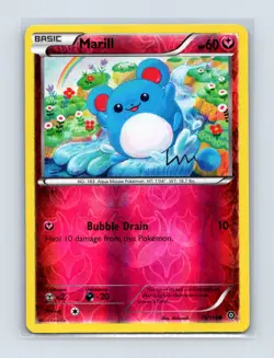 Marill 76/114 Common Steam Siege Pokemon Reverse Holo Near Mint - Image 1