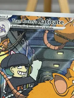 Pokemon Team Rockets Raticate 202/182 Destined Rivals Illustration Rare - HP - Image 5