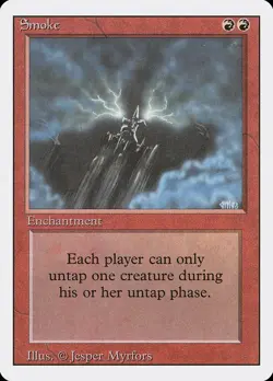 MTG Smoke NM Revised Edition 3ED English Magic Gathering card old school - Image 1