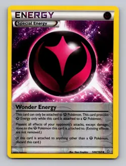 Wonder Energy 144/160 Uncommon Primal Clash Pokemon Reverse Holo MP - Image 1