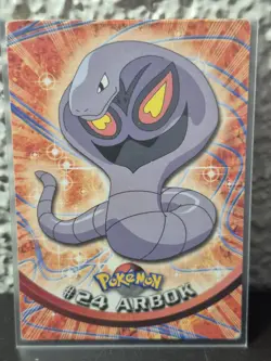 Arbok #24 1999 Topps Pokemon TV Animation Edition Series 1 Blue Logo LP Card - Image 1