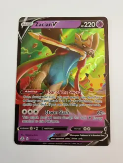 2021 Pokemon Celebrations Singles - Zacian V - 16/25 Ultra Rare- NM Pokemon card - Image 1