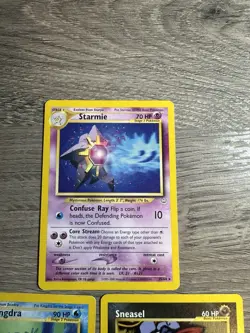 Pokemon Wotc Neo Revelation 3 Rare Vintage Card Collection Lot Starmie Kingdra - Image 4
