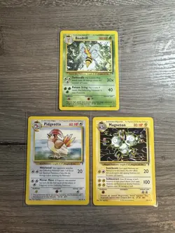 Pokemon Wotc Legendary Collection 3 Card Vintage Rare Lot Pidgeotto Beedrill Mag - Image 1