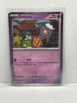 Pokemon TCG Drifloon 005 Mega Evolutions Black Star Promo Holo Card - Image 1