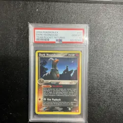 PSA 10 Gem Mint Dark Houndoom 2004 EX Team Rocket Returns #37 PSA Pop 49 - Image 1