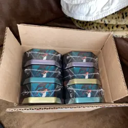 Pokemon TCG Sealed Tin Lot 6 pack Triple Whammy Original Shipping Box - Image 5