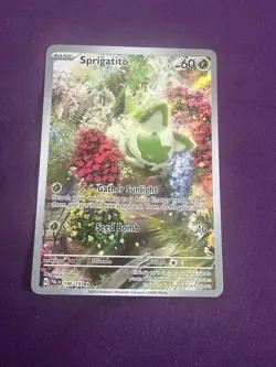 Pokemon TCG Sprigatito Illustration Rare Paldea Evolved NM/M Condition - Image 1