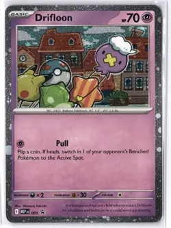 Pokemon Drifloon Promo 005 From Mega Evolutions Near Mint! - Image 1