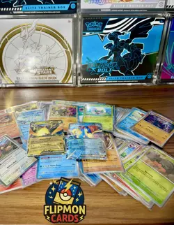 100 Card Pokemon Lot - Sleeved - Guaranteed Rares, Holos & 1 Ultra Rare - Image 5