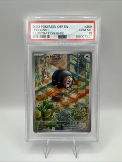 ✅FREE TRACKED SHIPPING - LECHONK #209 PSA 10 POKEMON - Image 1