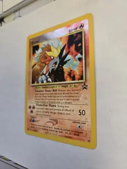 SWIRL - Entei 34 Promo Wizards WOTC Black Star Promos Pokemon Reverse Holo MP - Image 4