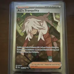 Pokemon AZ's Tranquility 106/111 Full Art Trainer Supporter Rare Holo English - Image 1