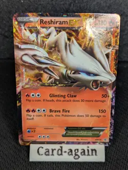 Pokemon TCG Reshiram EX BW Black Star Promos BW36 Holo, NM - Image 1