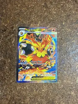 Pokemon Ascended Heroes Mega Emboar EX 273/217 Holo SIR MINT - Image 1