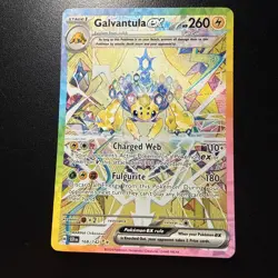 Pokemon TCG Galvantula EX Stellar Crown Card 168/142 Special Illustration Rare - Image 1