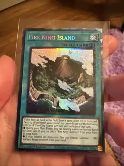 Fire King Island 1st Edition Prismatic Collector's Rare RA03-EN059 Yu-Gi-Oh! - Image 1