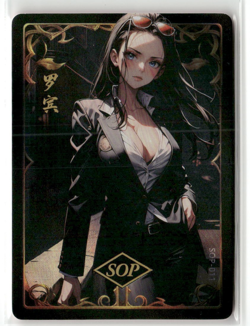 NICO ROBIN SOP SOP-011 Holographic Textured One Piece Anime Collectible Card - Image 1