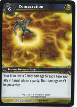 World of Warcraft TCG - Consecration #57 - Dark Portal Rare - Image 1