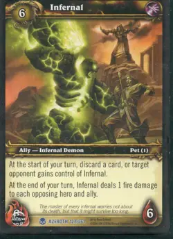 World of Warcraft TCG - Infernal #127 - Azeroth Rare - Image 1