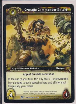World of Warcraft TCG - Crusade Commander Entari #78 - Citadel Raid - Image 1