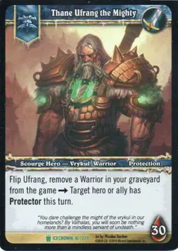 World of Warcraft TCG - Scourgewar - Thane Ufrang the Mighty #10 Foil - Image 1