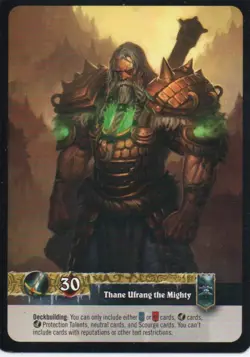 World of Warcraft TCG - Scourgewar - Thane Ufrang the Mighty #10 Foil - Image 2