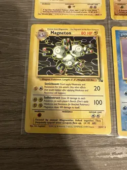 Pokemon Wotc Fossil 4 Rare Vintage Card Collection Lot Zapdos Lapras - Image 5