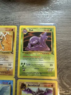 Pokemon Wotc Fossil 4 Rare Vintage Card Collection Lot Articuno Hitmonlee Muk - Image 3
