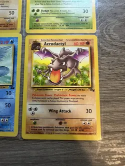 Pokemon Wotc Fossil 4 Rare Vintage Card Collection Lot Articuno Hitmonlee Muk - Image 4