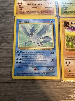 Pokemon Wotc Fossil 4 Rare Vintage Card Collection Lot Articuno Hitmonlee Muk - Image 5