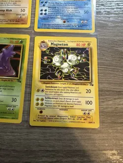 Pokemon Wotc Fossil 4 Rare Vintage Card Collection Lot Articuno Hitmonlee Muk - Image 4