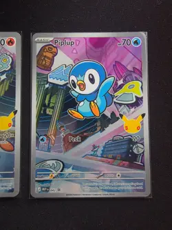 Pokemon First Partner Illustration Collection Series 1 x6 cards Gen 4 & 7 Piplup - Image 5